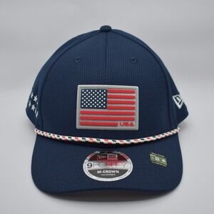 New Era 9FORTY 2025 Ryder Cup Golf Team USA M-Crown Rope Snapback Hat Cap NWT